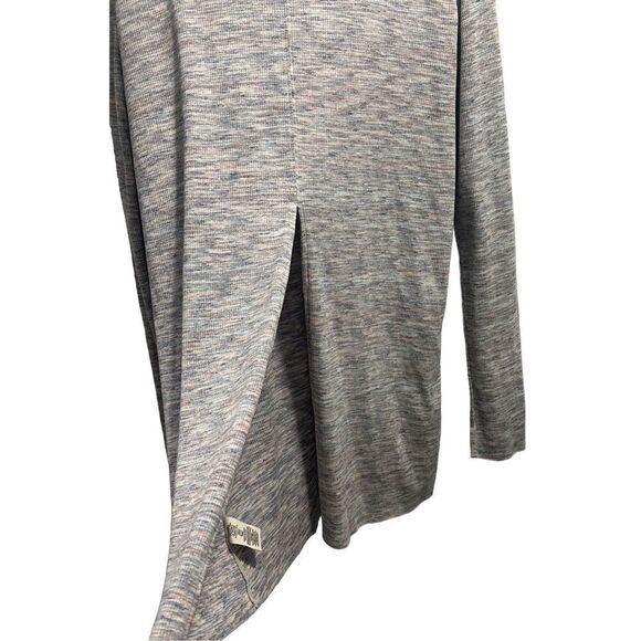 Free People We the Free Stone Cold Ivory Multi Turtleneck Tunic Top SZ.L - Picture 6 of 7